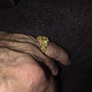 Vibrant Multi-Stone Ring Opals